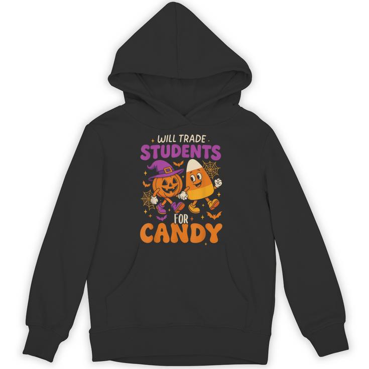 Will Trade Students For Candy Shirt Fun Candy Corn Teacher Unisex Hoodie