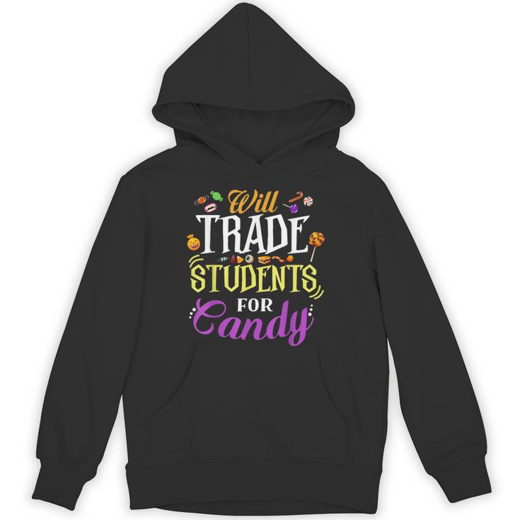 Will Trade Students For Candy Teacher Cute Halloween Costume Unisex Hoodie