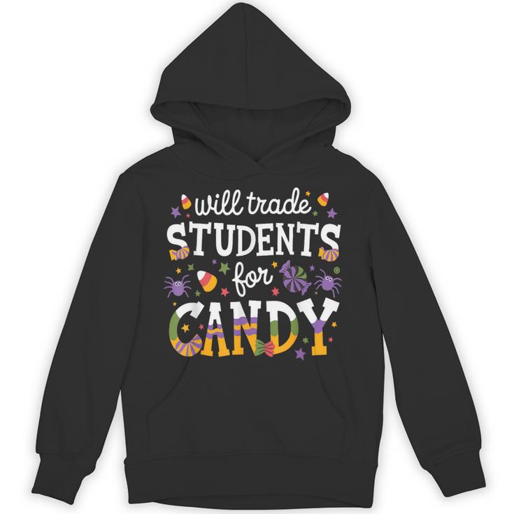 Will Trade Students For Candy Teacher Halloween Costume Tee Unisex Hoodie