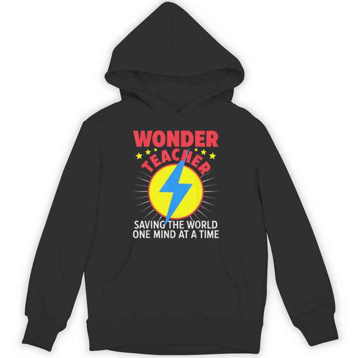 Wonder Teacher Costume Shirt Teacher Halloween Costume Men Women Unisex Hoodie