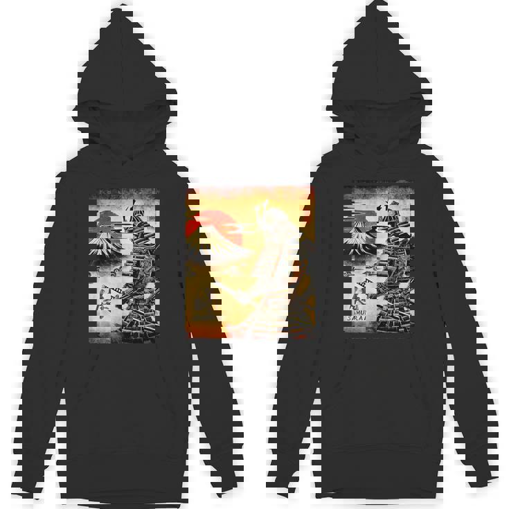 「夜明けの富士山と壮大な侍戦士」 パーカー