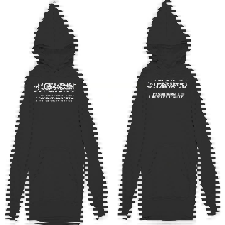 「少し日本語が話せます」おもしろ 筆文字！服 面白い文字入り パーカー