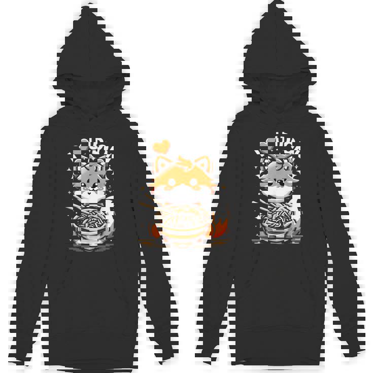 うどんが大好き カワイイきつねとうどん麺 パーカー