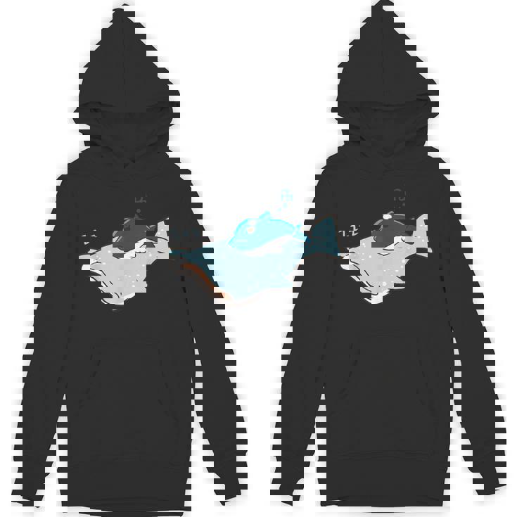 かわいい カワイイ アニメ 眠っているサメ ジンベイザメ 日本語 パーカー