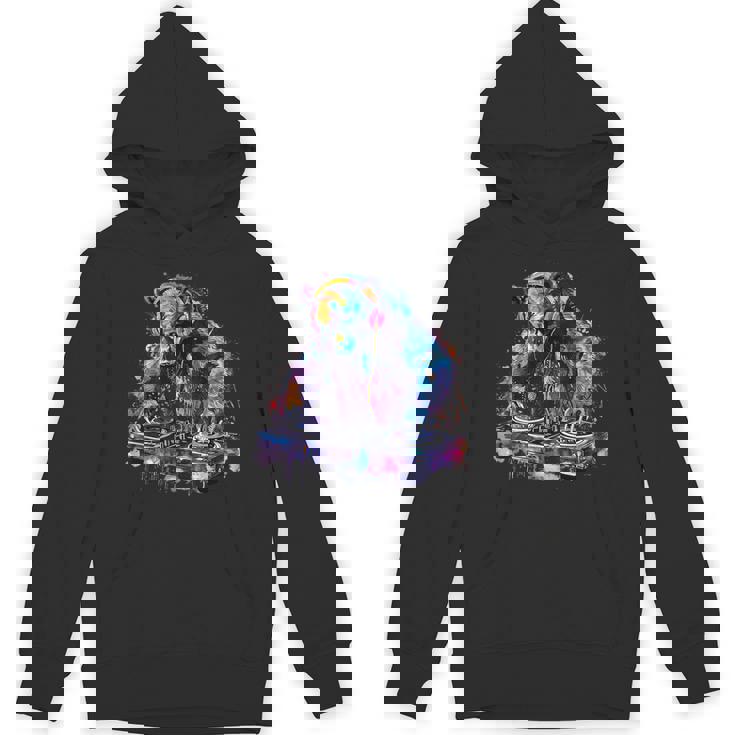 くま Dj ビートメーカー ターンテーブル Dj くま ダンス 音楽 熊の恋人 パーカー