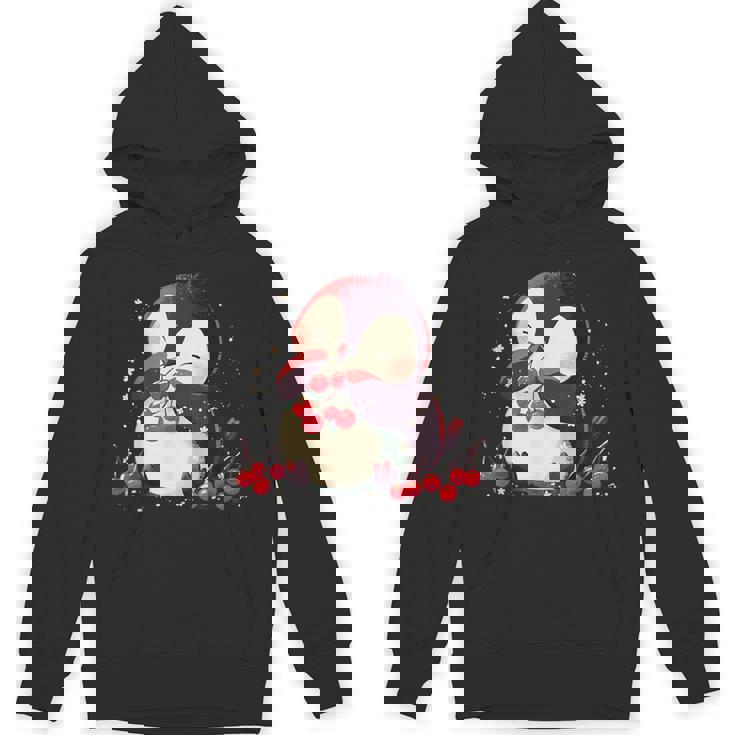 さくらんぼペンギン かわいい チェリー フルーツ アートワーク ペンギン好き パーカー