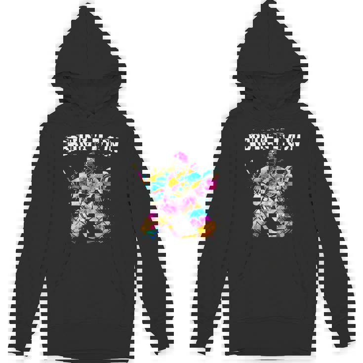 アイスホッケー選手 ゴールキーパー アイスホッケーゴールキーパーギフト パーカー