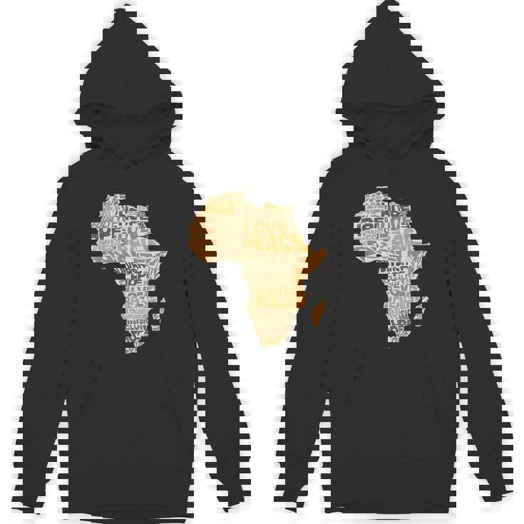 アフリカの平等パターン メラニン 肌色 アフリカ地図 パーカー