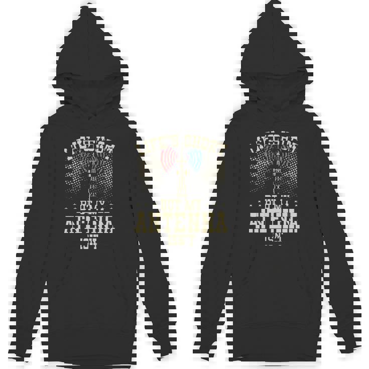 アマチュア無線デザイン 男性用 アマチュア無線機 アンテナ 長袖tシャツ パーカー