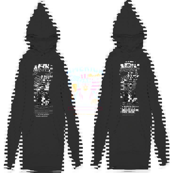 アメリカハッピー250 7月4日 独立記念日 長袖tシャツ パーカー