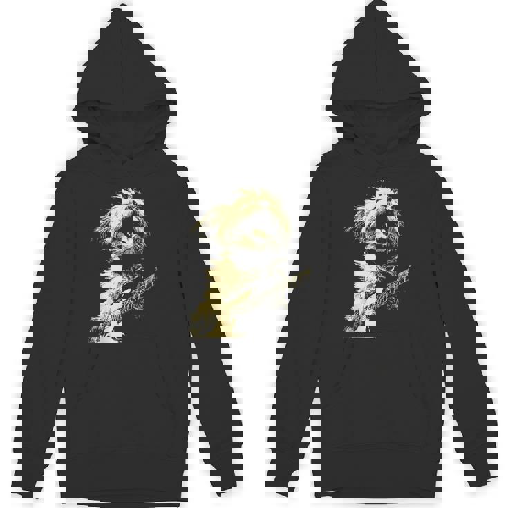 ギターロッカー ギタリスト 動物 パンク グランジ犬とマルチーズ パーカー