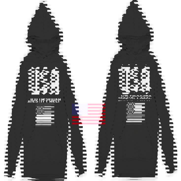 クールなアメリカ国旗グレートーンのイラストグラフィックデザイン。 パーカー