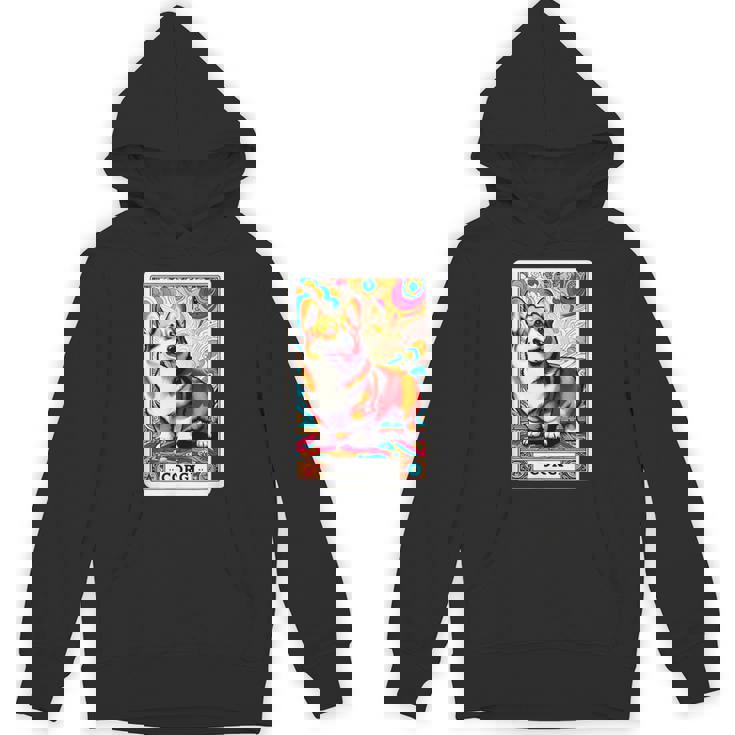 コーギー 面白いtシャツ 犬 タロット カード かわいい メンズ 子供 おもしろ 服 グッズ ネタ わんこ パーカー