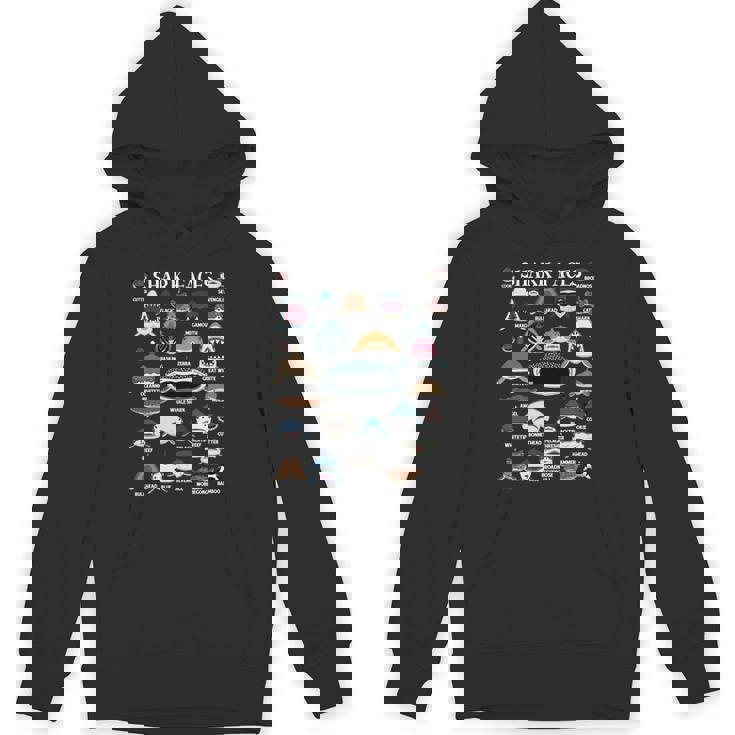 サメの種類 面白いサメの顔 サメの恋人 キッズ 先生 長袖tシャツ パーカー