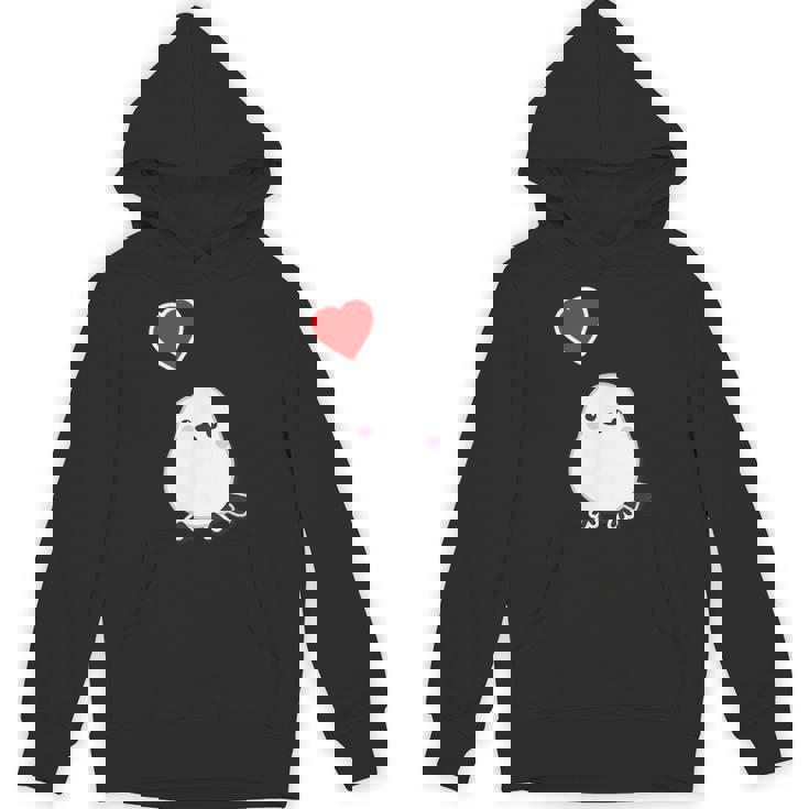 シマエナガ『ハート』白い鳥【どうぶつフレンズ】動物 ゆるくて かわいい パーカー