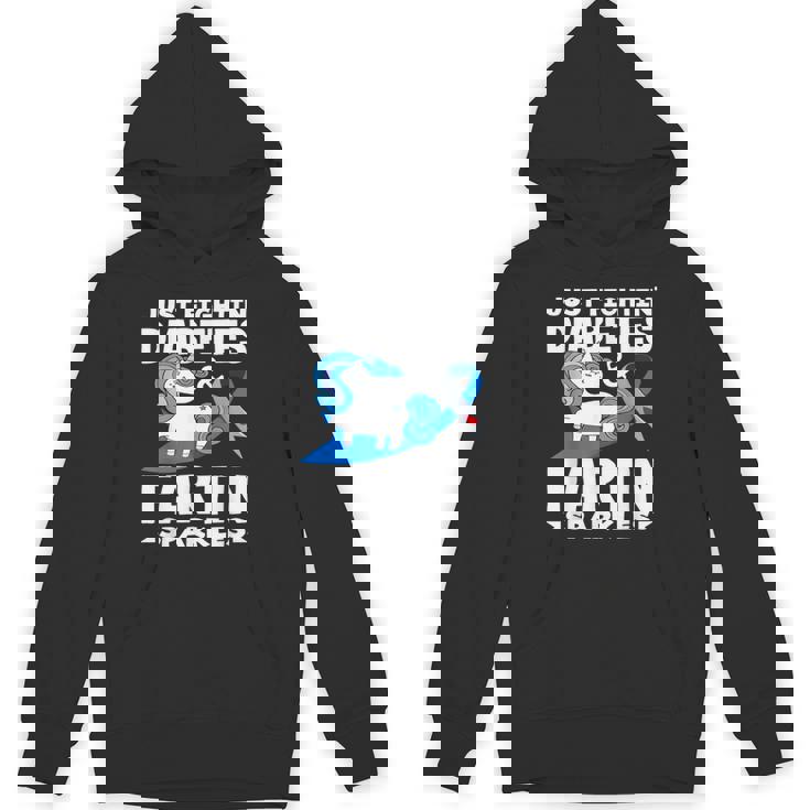 ジャスト・ファイティン・ダイアベティス＆ファーティン・スパークルズ 1型糖尿病 パーカー