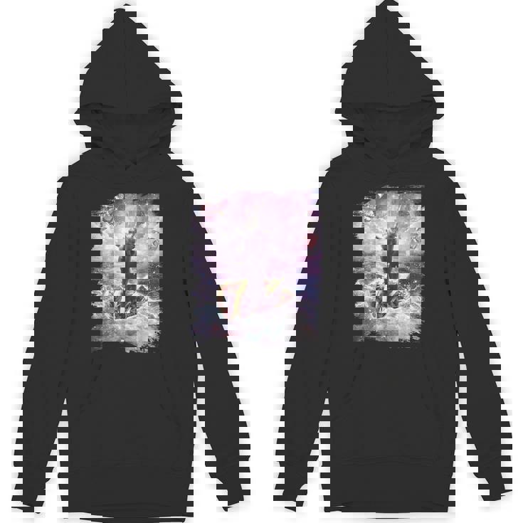 スペースキャットライディングアルパカユニコーン-ピザ＆タコス パーカー