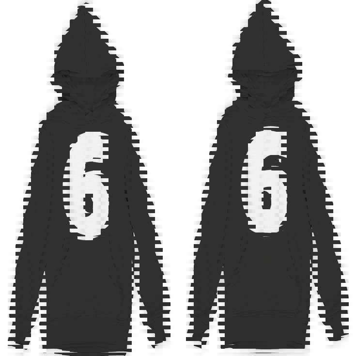 タイポグラフィ 太字表示 6番 数字 6 パーカー