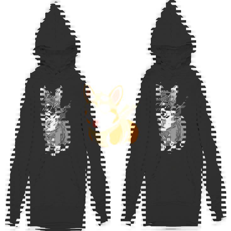 タクティカル コーギー 犬種 戦士 動物 しゃれ ミーム パーカー