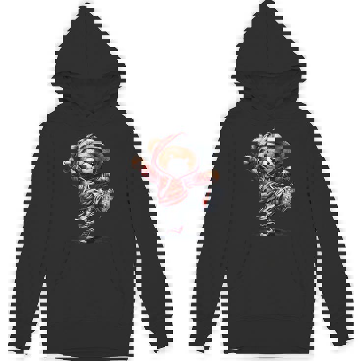 テディ愛好家やキッズダンサーのための面白いクマ パーカー