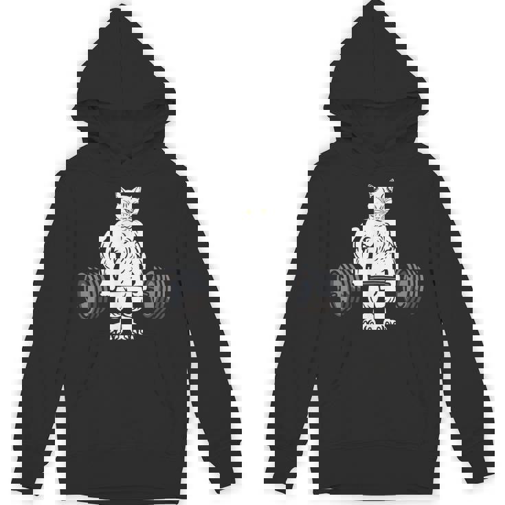 デッドリフト フィットネス 猫 ウェイトトレーニング エクササイズ ギフト パーカー