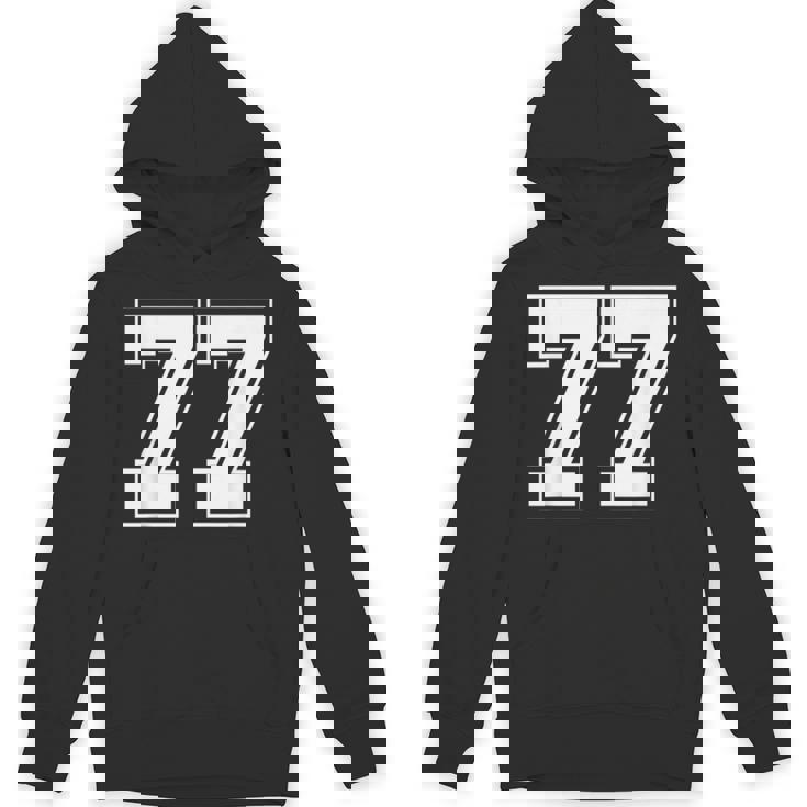 ナンバー77 野球 フットボール 誕生日 パーカー