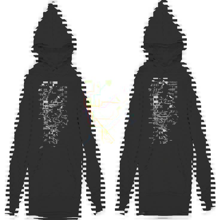 ニューヨーク市メトロマップアート I Heart Ny お土産ギフト 長袖tシャツ パーカー