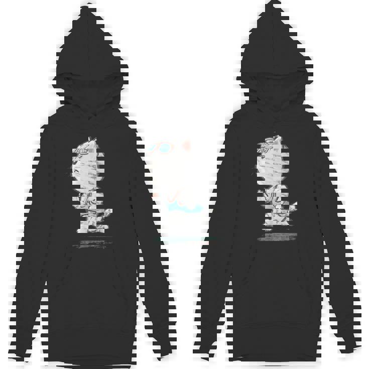 ネコ ねこ ランニング 子猫 ペット おもしろ 動物 ランナー イラスト パーカー