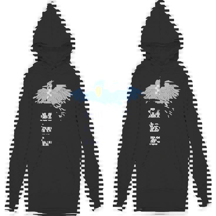 ハシビロコウさん 『いん ざ すかい』どうぶつフレンズ 動物園の生き物 大きな鳥 パーカー