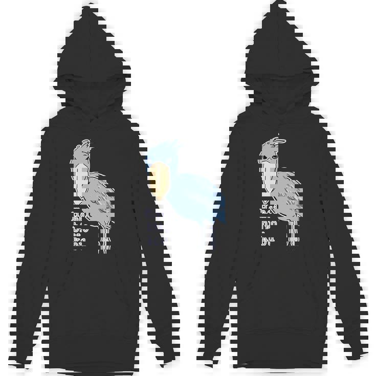 ハシビロコウさん『ビッグ プリント』青い鳥【どうぶつフレンズ】ゆるくて かわいい 動物園 長袖tシャツ パーカー