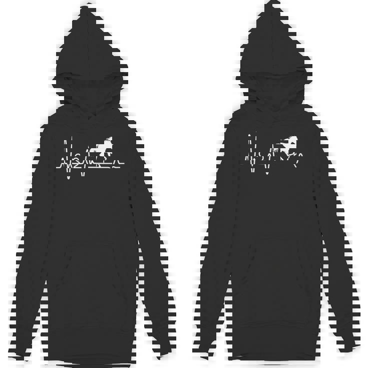 ハートビート、馬、馬好き、ライダー、贈り物、馬が大好き 長袖tシャツ パーカー