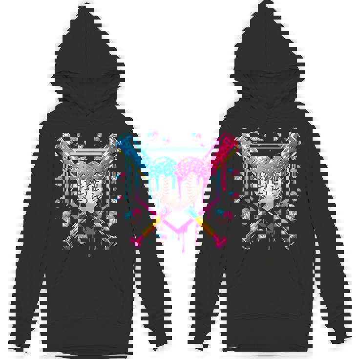 バレンタイン 野球 ハート 滴る アイスクリーム ミニハート パーカー