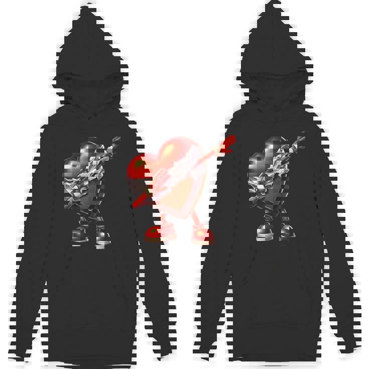 バレンタインデー チョコレート ハート ダビングデザイン パーカー