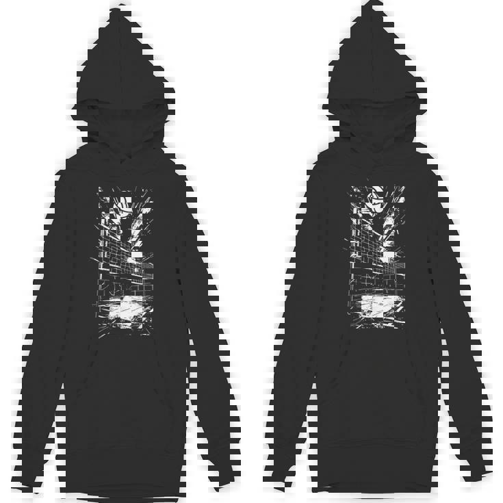 バレーボールのボールを描くバレーボーラー パーカー