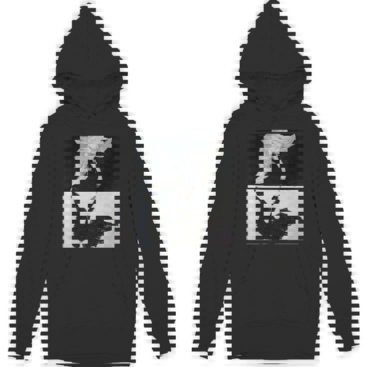 ヒルマ・アフ・クリント作「白鳥」1915年 長袖tシャツ パーカー