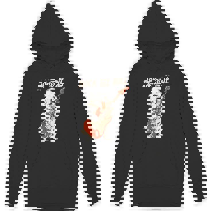 ビション・フリーゼ ギターを弾く ロックンロール 犬好き パーカー