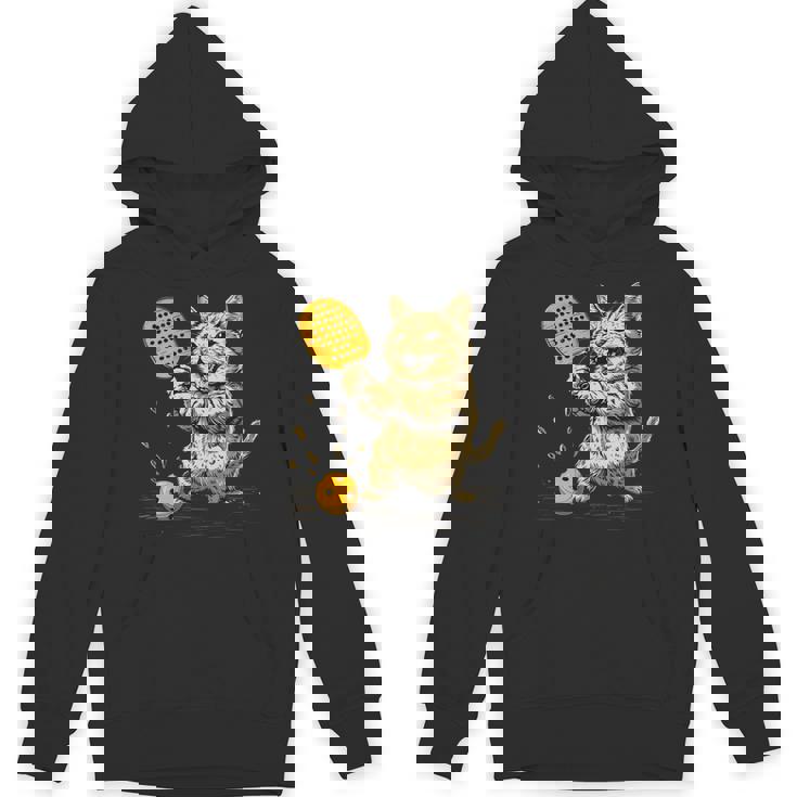 ピックルボール選手 ピックルボールの猫 長袖tシャツ パーカー