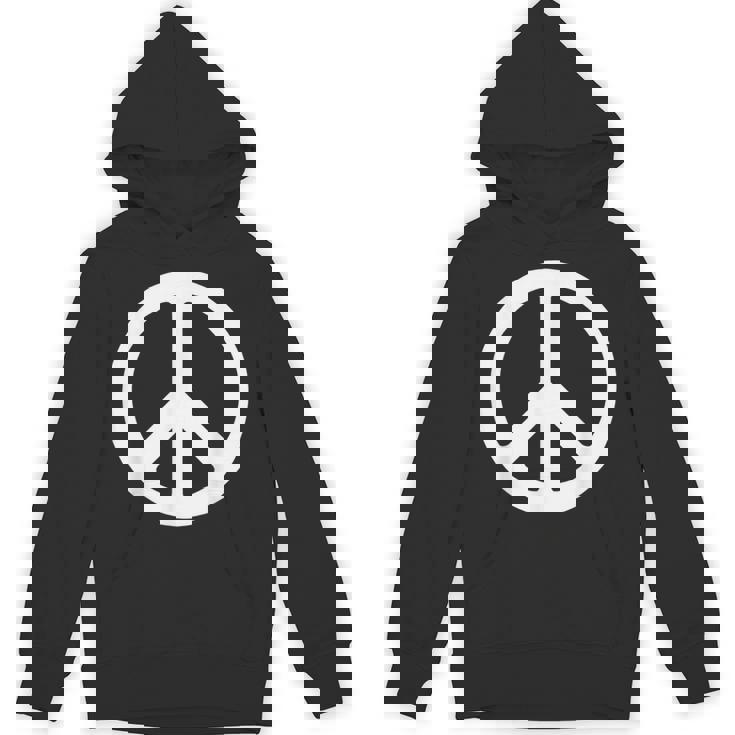 ホワイト ピースサイン パーカー