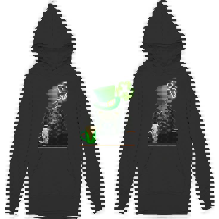 ブラックラボシャツ シャムロック アイリッシュドッグ 絵 聖パトリックス パーカー