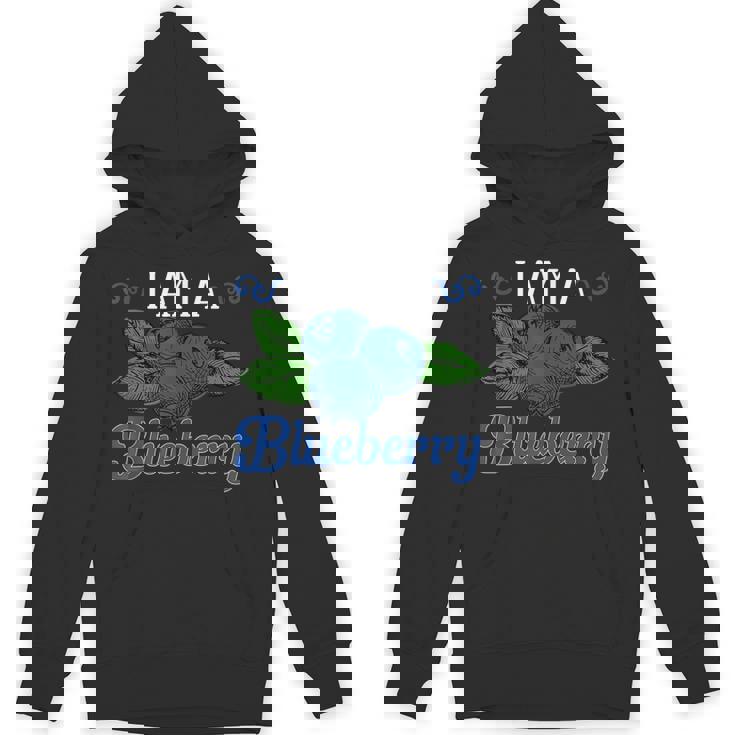 ブルーベリーフルーツ-アイ・アム・ア・ブルーベリー パーカー