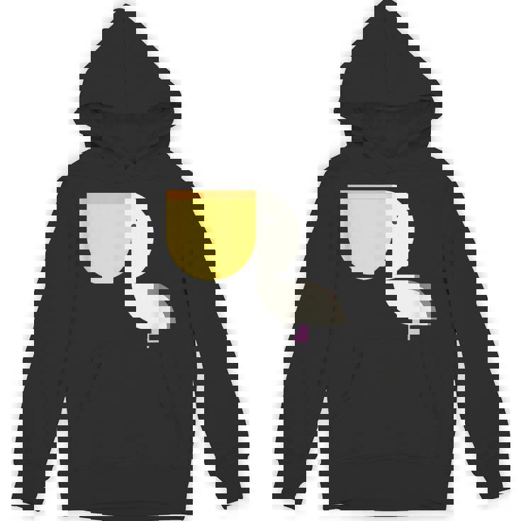 ペリカン アニマル イラスト ミニマル 図案 シンプル ユニセックス ギフト パーカー