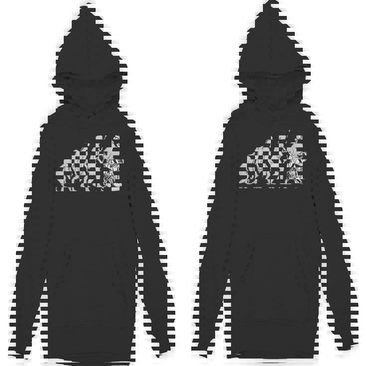 ホッケーゴーリーの進化 面白いアイスホッケー パーカー