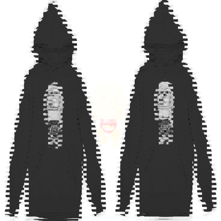 ムエタイキックボクシングチャンピオンとしてのマルチーズドッグ パーカー