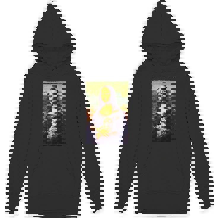 モナリザ と 猫 美術 教師 絵画 と 猫 恋人 パーカー