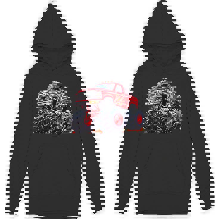 モンスタートラック 幼児用 キッズ レトロ ヴィンテージ モンスタートラック パーカー