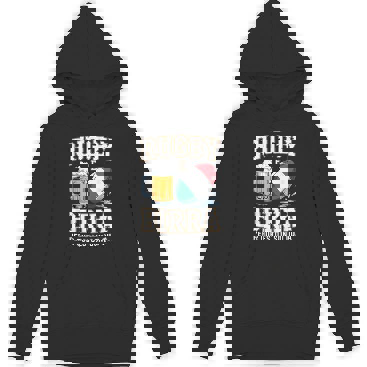 ラグビーとビール だからこそ私はここにいます イタリアのラグビーファン パーカー