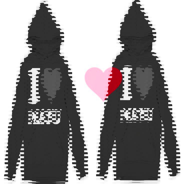 レッドハート I Love Mayu パーカー