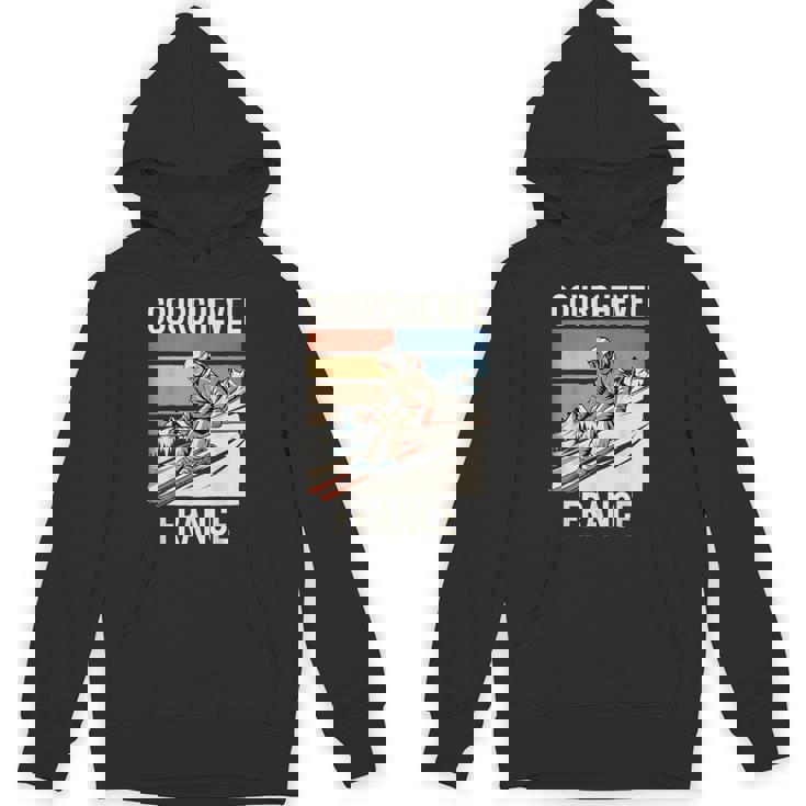 レトロ スキー クールシュベル フランス フランス スキー リゾート 楽しい パーカー