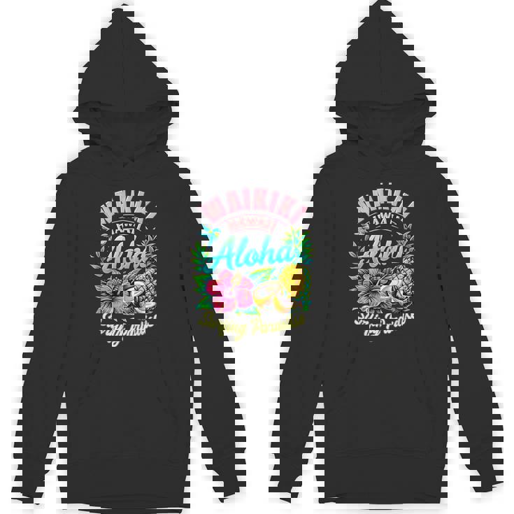 ワイキキ ハワイ アロハ サーフィン パラダイス ハイビスカス パイナップル パーカー