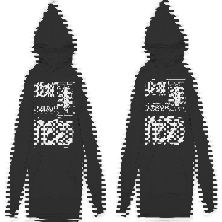 ヴィンテージ NERDファレル Brain Is Forever Nerd ギフトアイデア パーカー